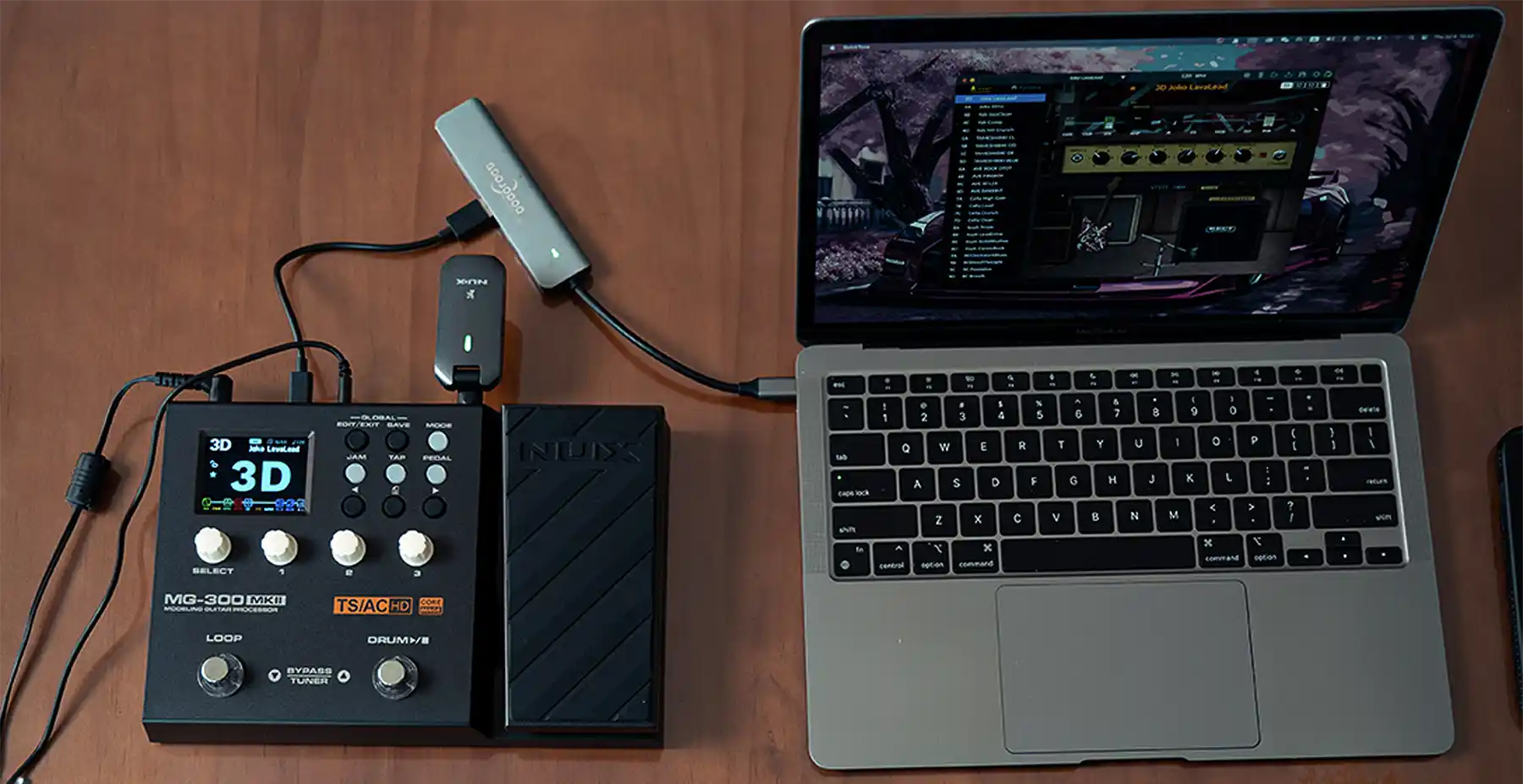 ギター NUX MG300 NUX MG-300 Guitar Multi-Effects Processor | zZounds